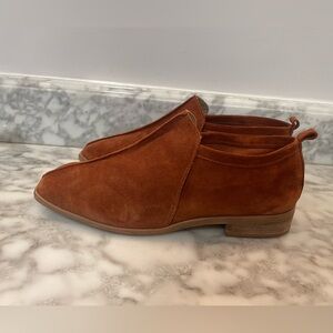 Bird of Flight Riley Ankle Shoes Women's Size 9 Rust Suede Leather Moccasin